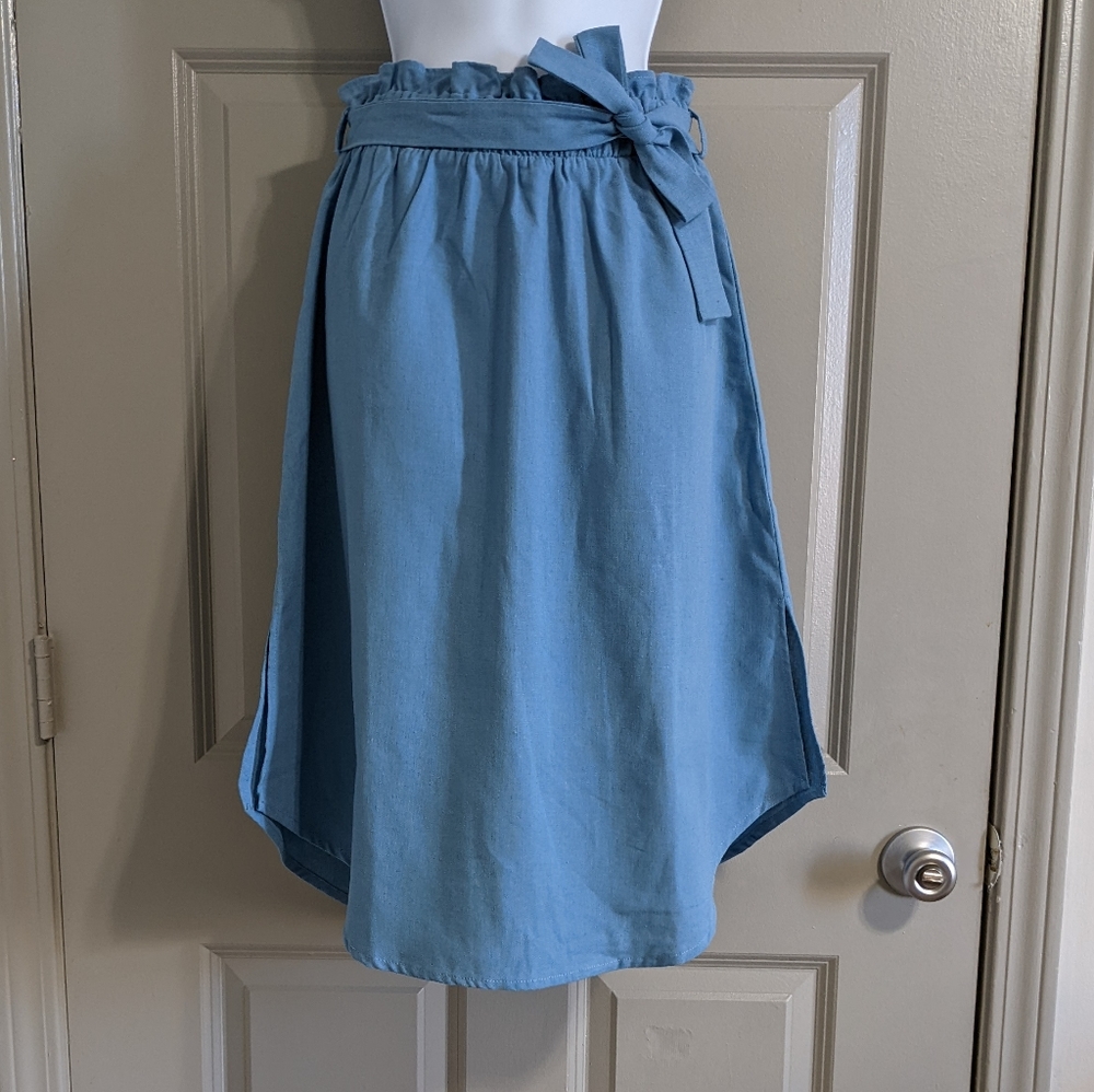 Aquamar Blue Midi Skirt | Medium